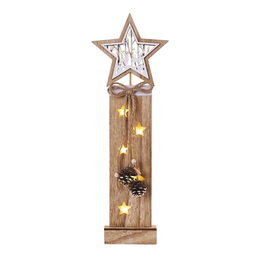 LED kerstdecoratie 5xLED/2xAA ster