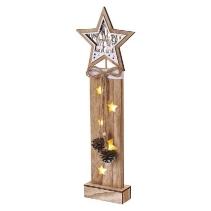 LED kerstdecoratie 5xLED/2xAA ster