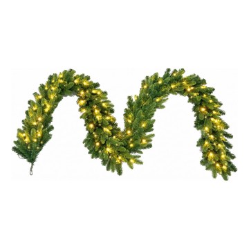 LED Kerstdecoratie GIRLANDA 80xLED/230V 8 functies 2,7 m warm wit + afstandsbediening