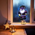 LED-kerstdecoratie Kerstman 8xLED/3xAAA, koelwit