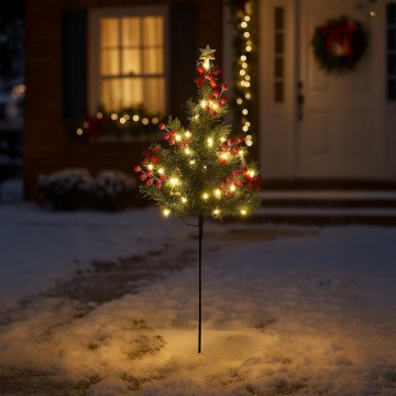 LED-kerstdecoratie LED/1W/230V 75 cm IP44 groen