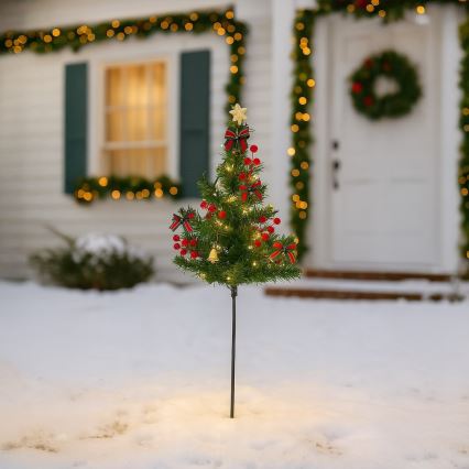 LED-kerstdecoratie LED/1W/230V 75 cm IP44 groen