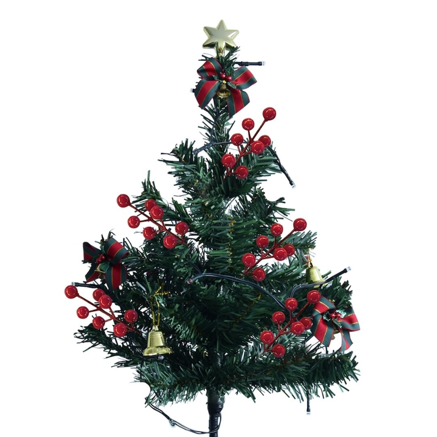 LED-kerstdecoratie LED/1W/230V 75 cm IP44 groen