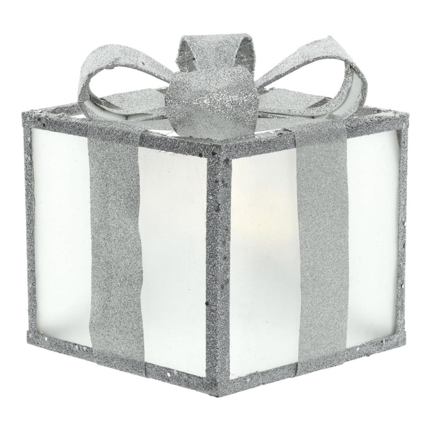 LED Kerstdecoratie LED/2xAA 20 cm cadeau