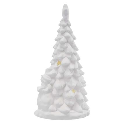 LED kerstdecoratie LED/2xAA warm wit kerstboompje