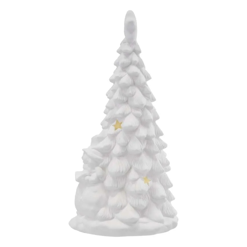 LED kerstdecoratie LED/2xAA warm wit kerstboompje