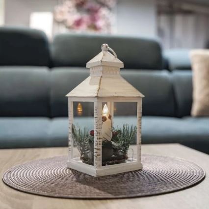 LED kerstdecoratie LED/3xAAA lantaarn