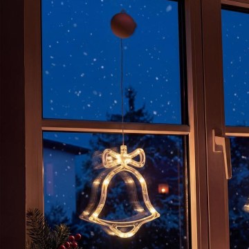 LED kerstdecoratie LED/3xAAA/warm wit bel