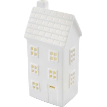 LED kerstdecoratie LED/CR2032-huisje
