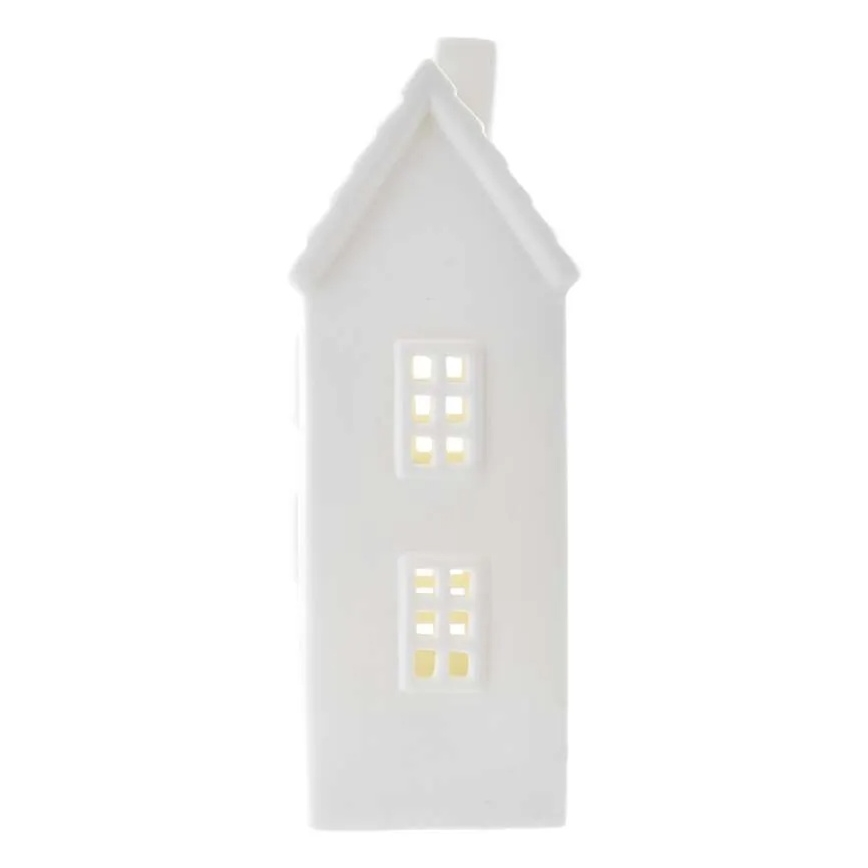 LED kerstdecoratie LED/CR2032-huisje