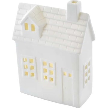 LED kerstdecoratie LED/CR2032 huisje