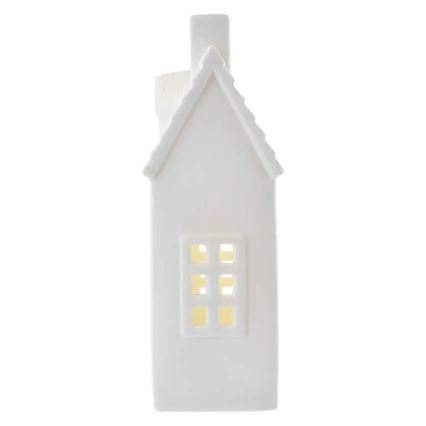 LED kerstdecoratie LED/CR2032 huisje