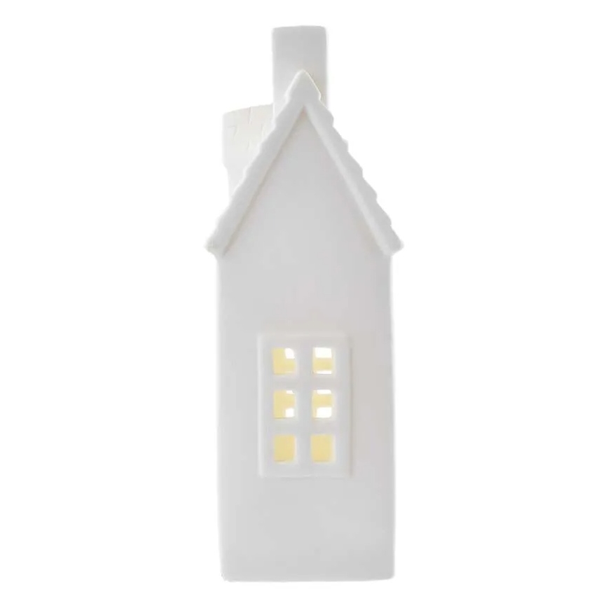LED kerstdecoratie LED/CR2032 huisje