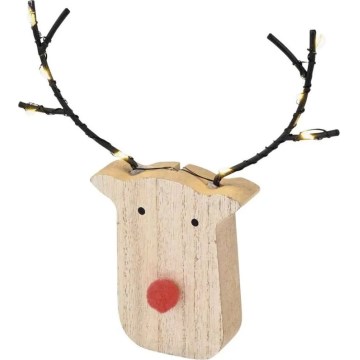 LED kerstdecoratie rendier 8xLED/2xAAA