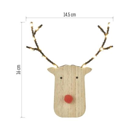 LED kerstdecoratie rendier 8xLED/2xAAA