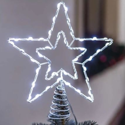 LED Kerstdecoratie voor buiten 30xLED/4W/30V IP44 koud wit