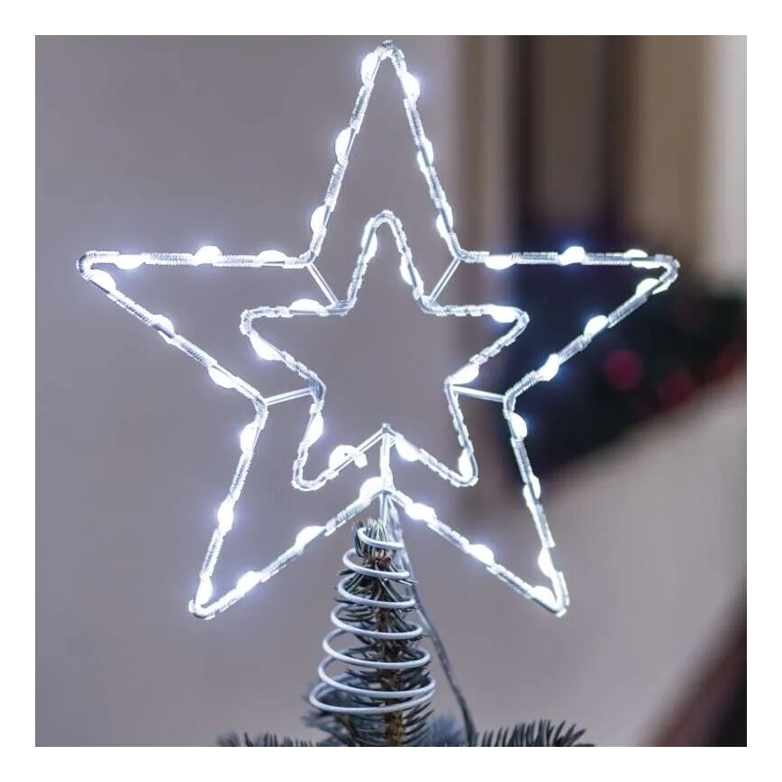 LED Kerstdecoratie voor buiten 30xLED/4W/30V IP44 koud wit