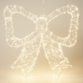 LED kerstdecoratie voor buiten 720xLED/6W/230V 46 cm IP44 warm wit strik/wit