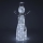LED Kerstdecoratie voor buiten LED/3,6W/230V/koud wit 124 cm IP44 sneeuwpop