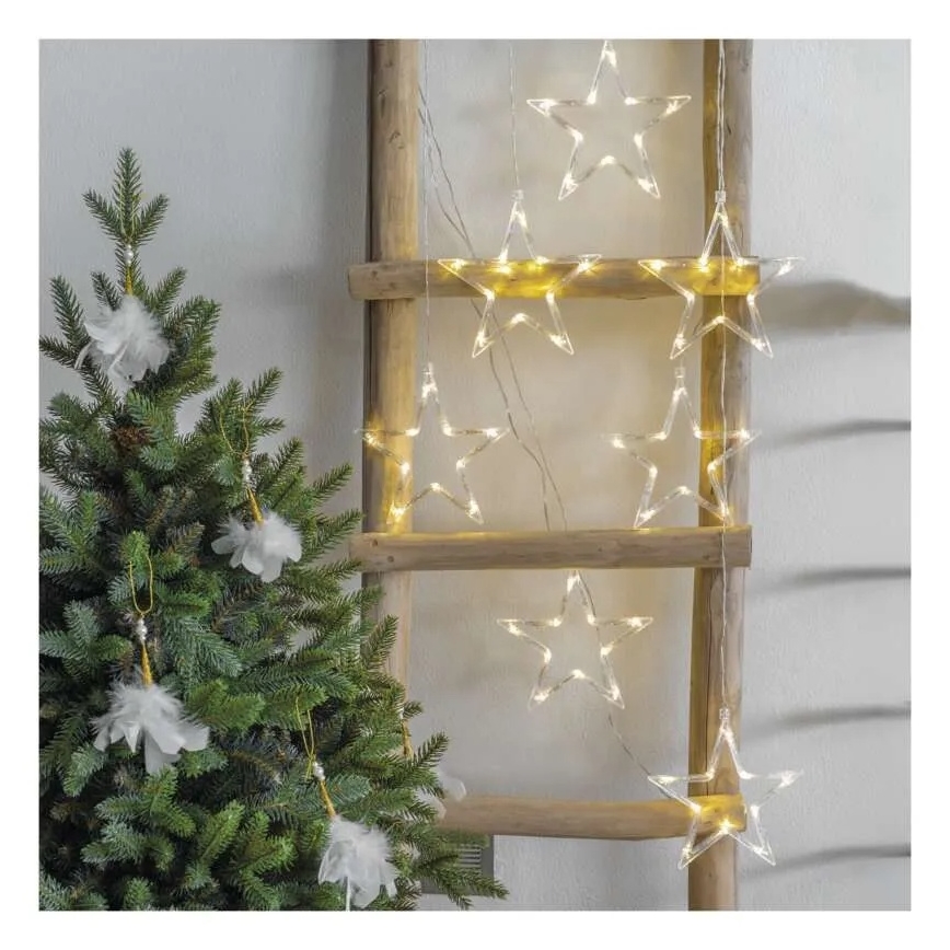 LED kerstgordijn 70xLED/3,6W 567x125 cm warm wit