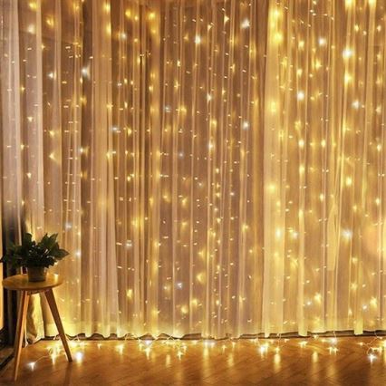 LED kerstgordijn LED/3xAA