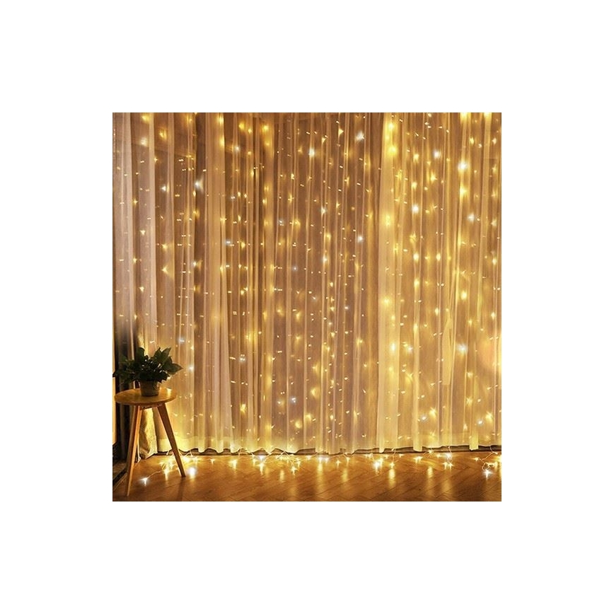 LED kerstgordijn LED/3xAA