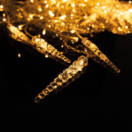 LED kerstgordijn voor buiten 180xLED 3,5x0,7 m IP44 warm wit