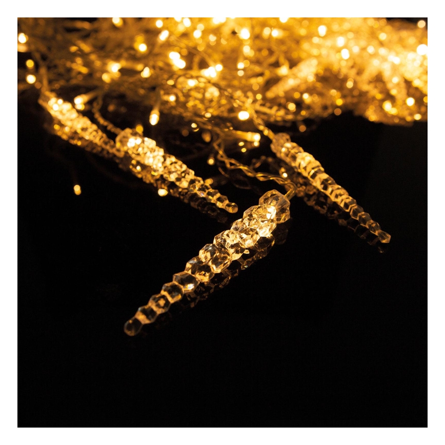 LED kerstgordijn voor buiten 180xLED 3,5x0,7 m IP44 warm wit