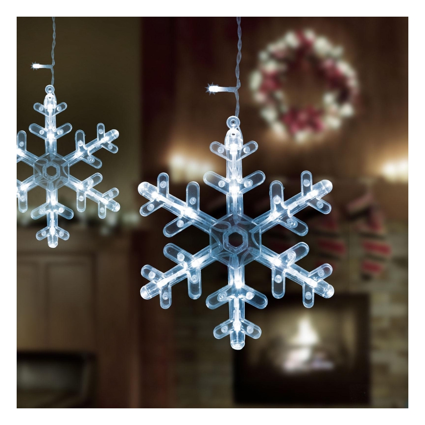 LED kerstgordijn voor buiten 224xLED 3,5x0,75 m IP44 koud wit