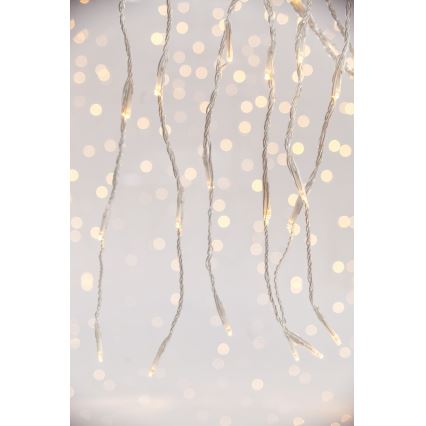 LED Kerstgordijn voor buiten CURTAIN 360xLED/3,6W/230V 2x2 m IP44 warm wit