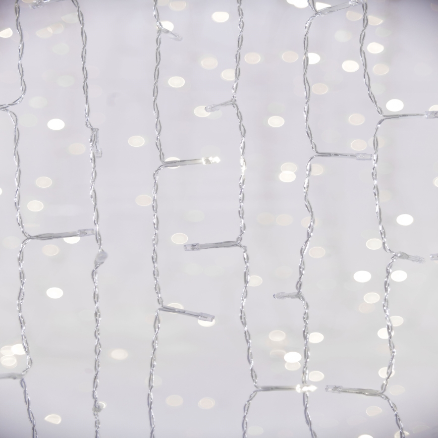 LED Kerstgordijn voor buiten CURTAIN 480xLED/8,4W/230V 3x3 m IP44 koud wit