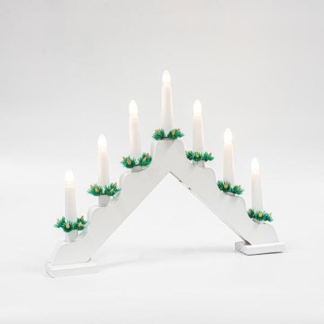LED Kerstkandelaar 7xLED/3W/230V