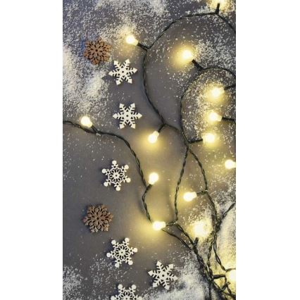 LED kerstketting 50xLED/4m warm wit