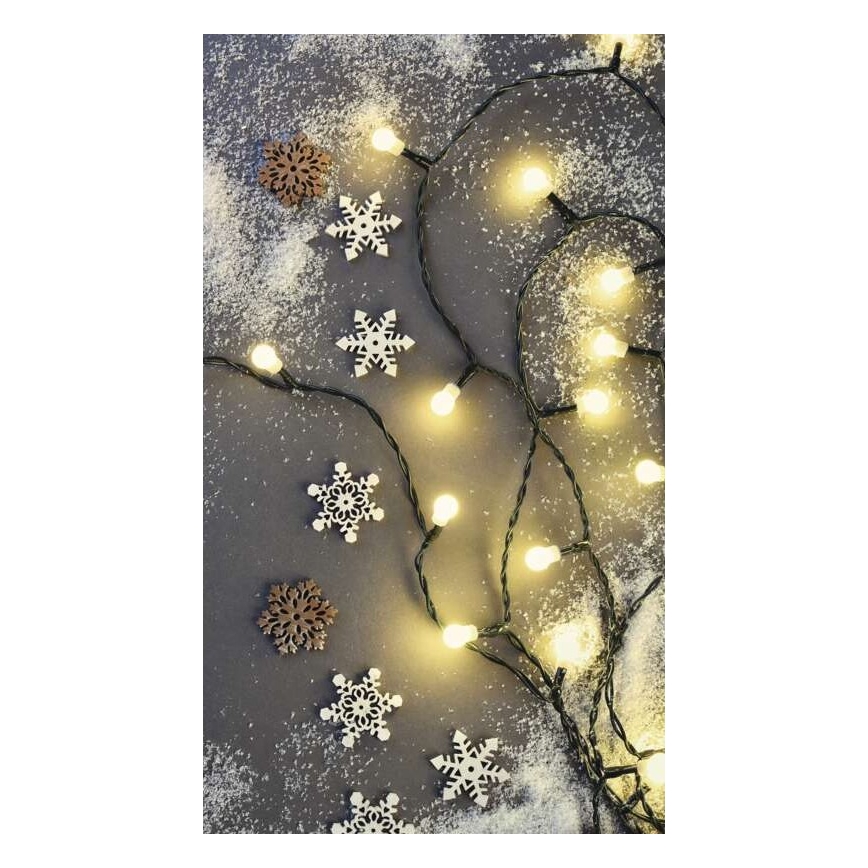 LED kerstketting 50xLED/4m warm wit