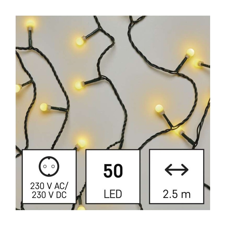 LED kerstketting 50xLED/4m warm wit