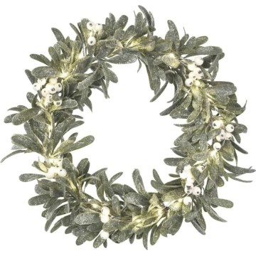 LED-kerstkrans 25x LED / 3x AA, Ø 35 cm