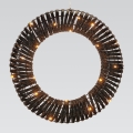 LED kerstkrans 30xLED/3xAA Ø 40 cm warm wit krans/zwart