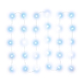 LED kerstlichtsnoer 30xLED/3xAA 3,3m koud wit
