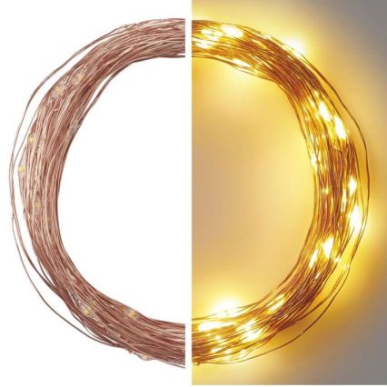 LED kerstlichtsnoer voor buiten 100xLED/15m IP44 warm wit