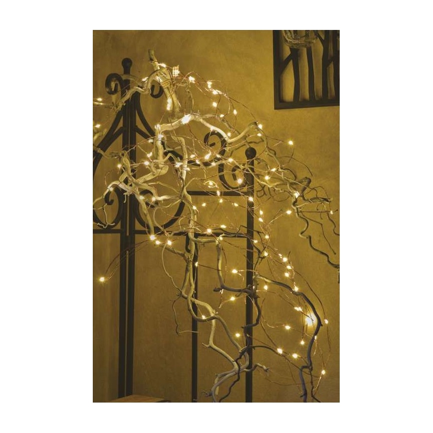 LED kerstlichtsnoer voor buiten 100xLED/15m IP44 warm wit