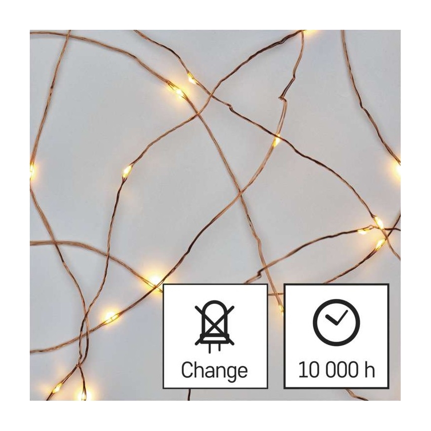 LED kerstlichtsnoer voor buiten 100xLED/15m IP44 warm wit