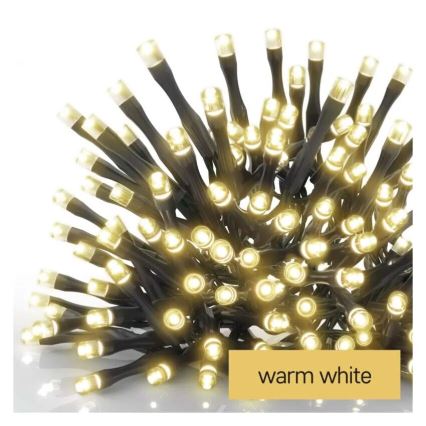 LED kerstlichtsnoer voor buiten 100xLED/2,5x0,9m IP44 warm wit