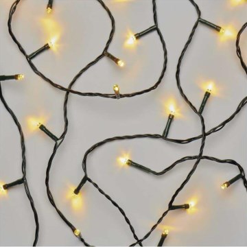 LED kerstlichtsnoer voor buiten 120xLED/3xAA 8,9m IP44 warm wit