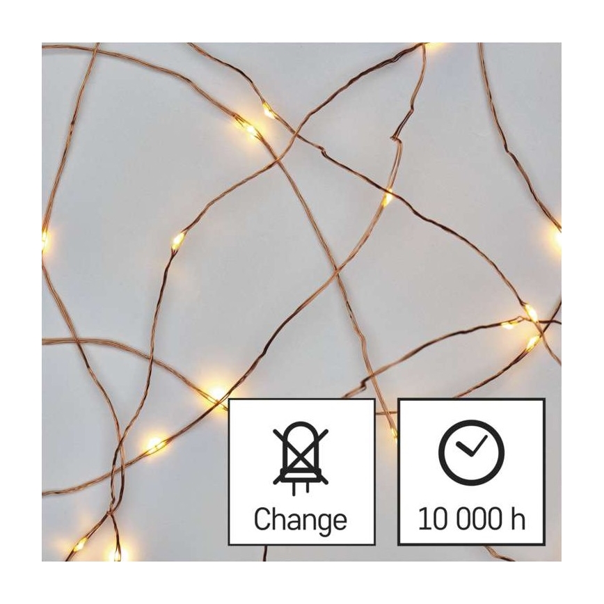 LED kerstlichtsnoer voor buiten 150xLED/20m IP44 warm wit