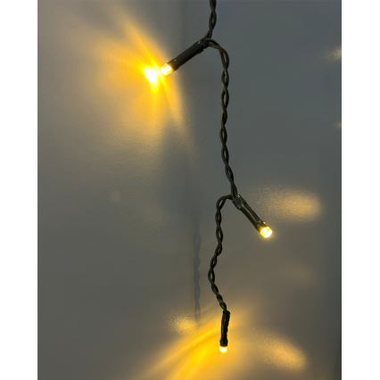 LED kerstlichtsnoer voor buiten, 200×LED, 230 V, 7,6 m, IP44, zwart