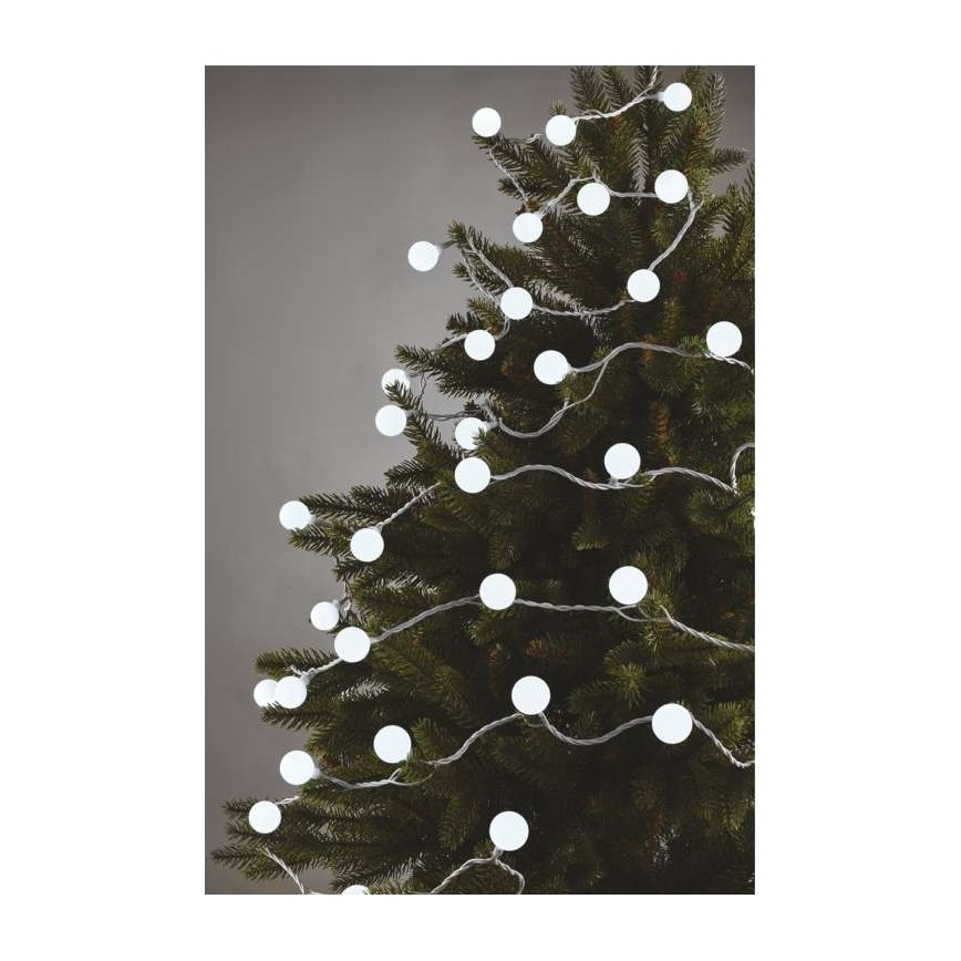 LED kerstlichtsnoer voor buiten 40xLED/9m IP44 koelwit