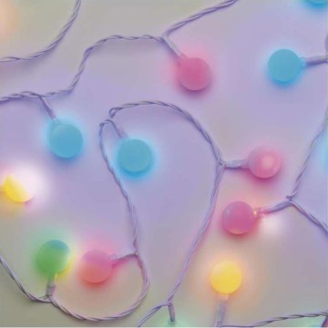 LED kerstlichtsnoer voor buiten 40xLED/9m IP44 meerkleurig