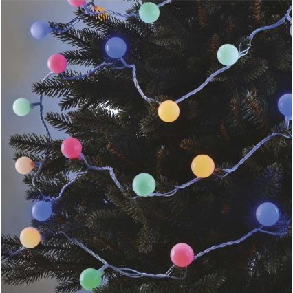 LED kerstlichtsnoer voor buiten 40xLED/9m IP44 meerkleurig