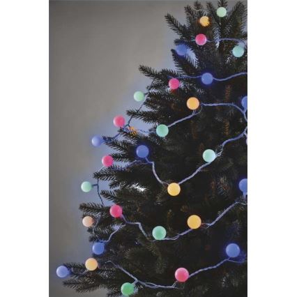 LED kerstlichtsnoer voor buiten 40xLED/9m IP44 meerkleurig