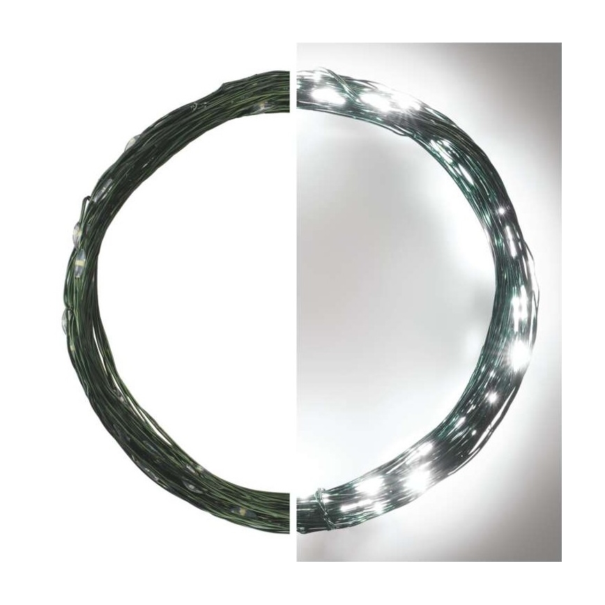 LED kerstlichtsnoer voor buiten 75xLED/12,5m IP44 koel wit